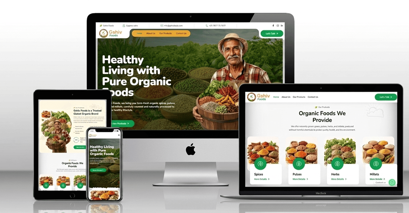 Gshiv Foods Website