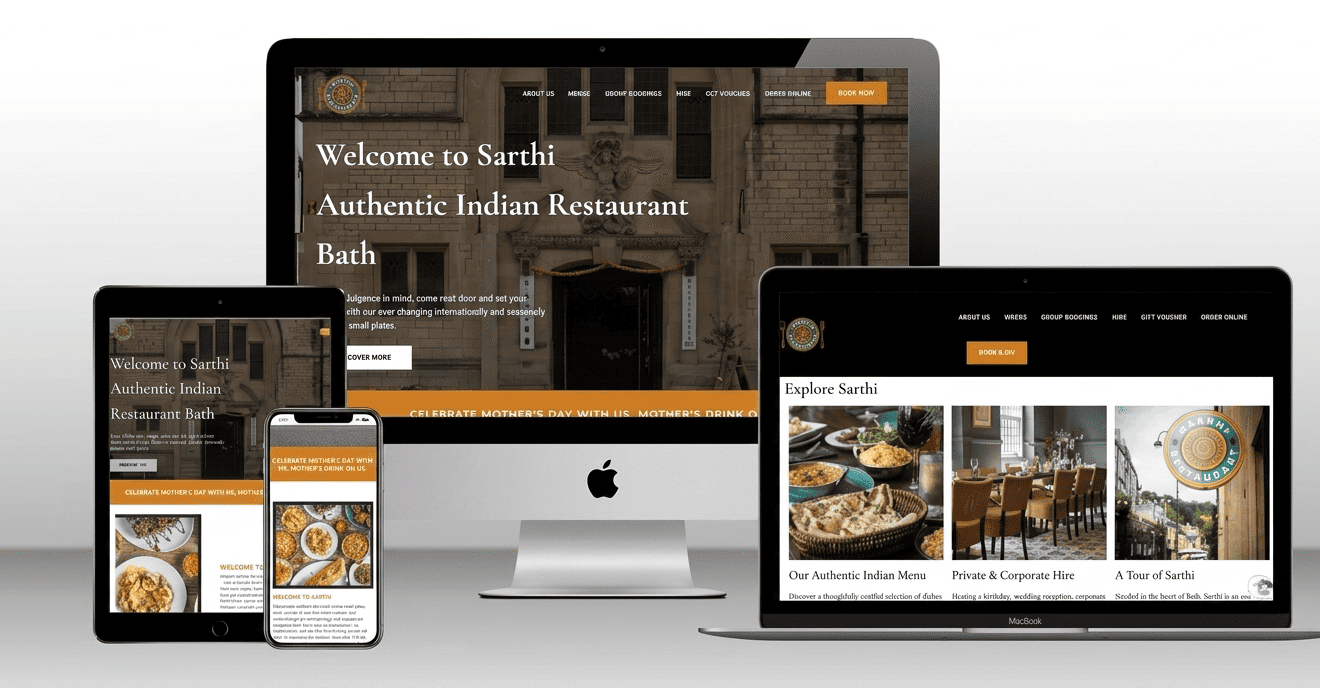 Sarthi Restaurant Website