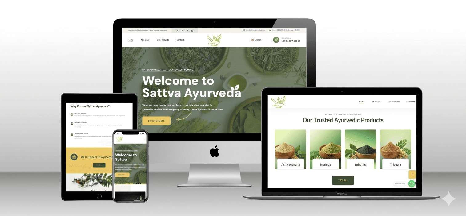 Sattva Ayurveda Website