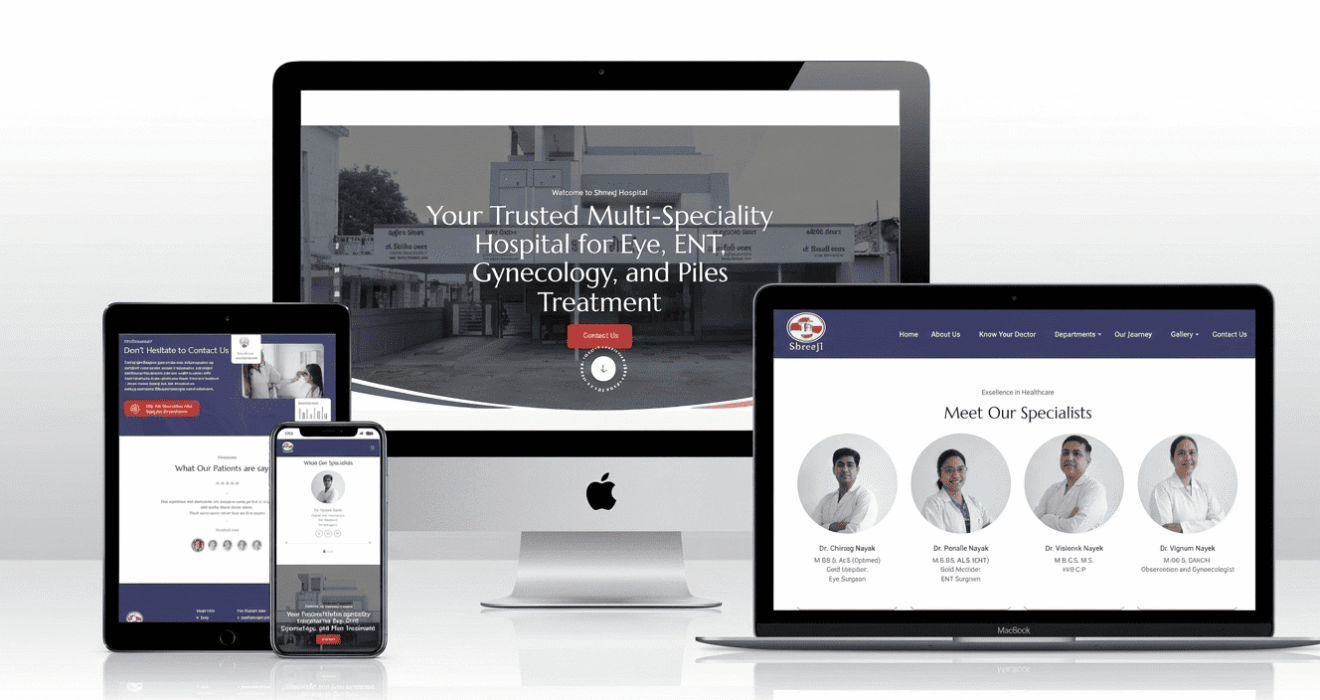 Shreeji Hospital Website