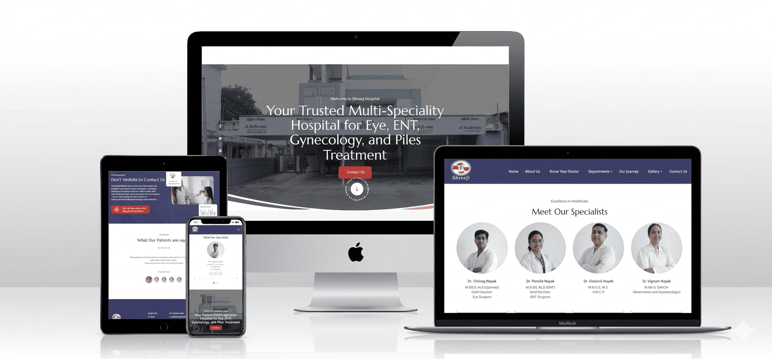 Shreeji Hospital Website